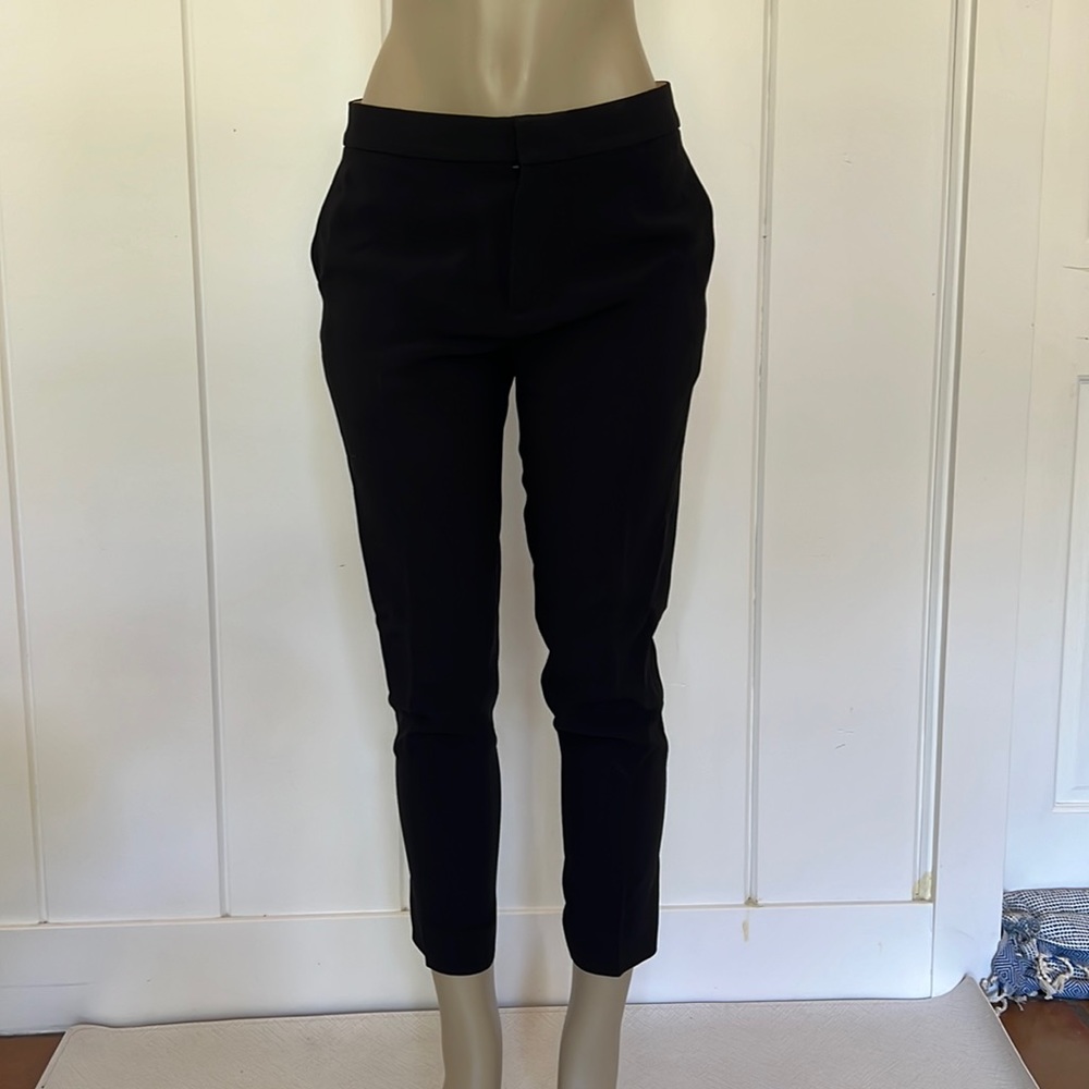 Chloe black cropped trousers - size 40/ US 8